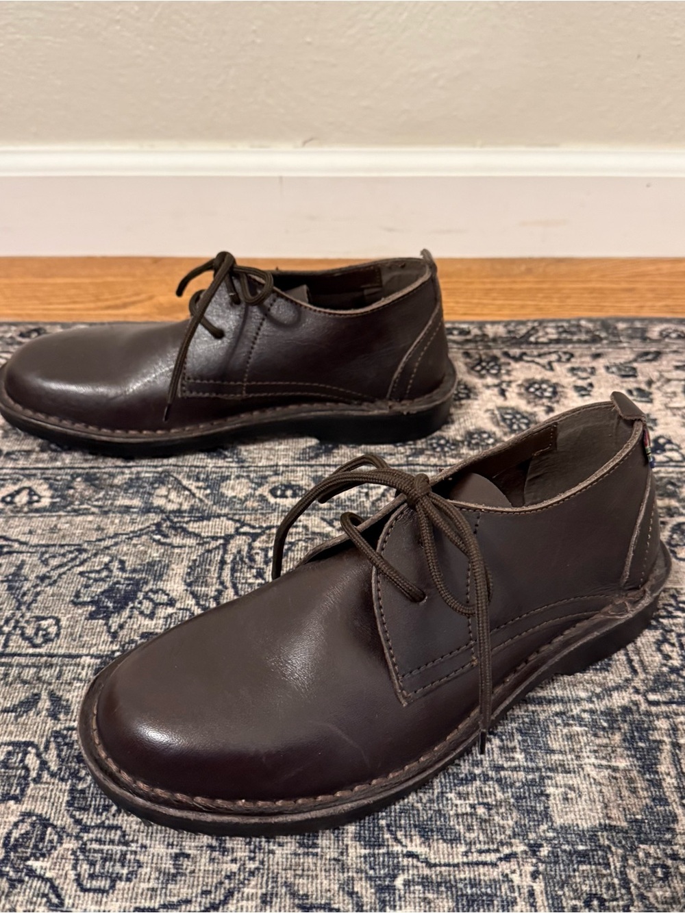VELDSKOEN Size 37 Women’s US 7 Chukka Brown Oxford Leather Soles